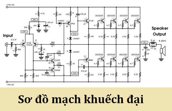 Sơ đồ mạch tiền khuếch đại Sơ đồ mạch tiền khuếch đại