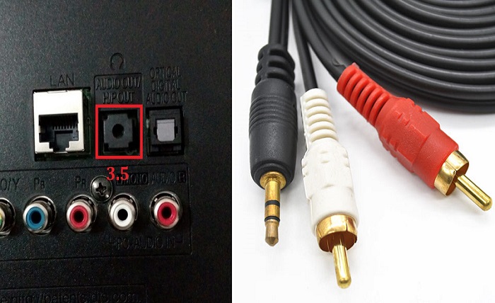 Kết nối âm thanh qua jack 3.5 mm Kết nối âm thanh qua jack 3.5 mm